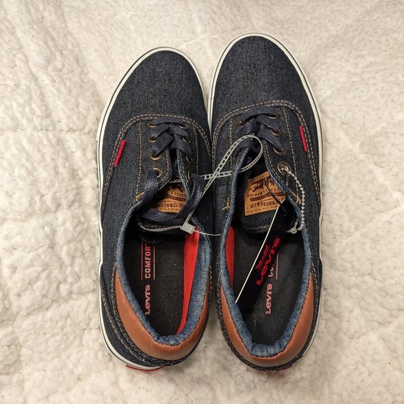 Levi's Other - NWT Levi's Denim Leather Accent Sneakers Size 9W